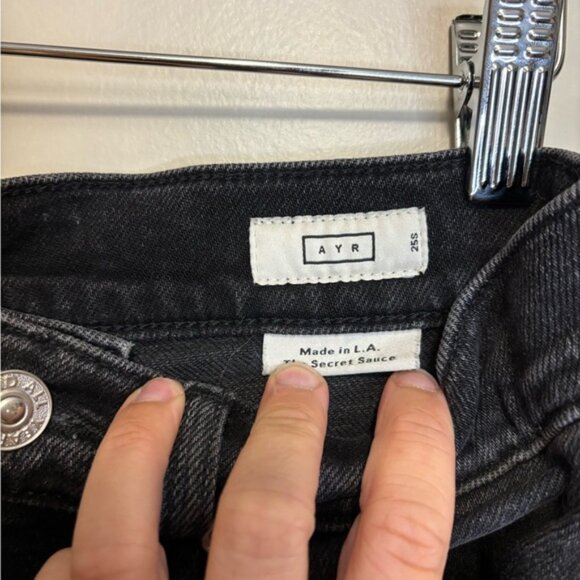 AYR Women's Cropped Black Jeans - Picture 2 of 3